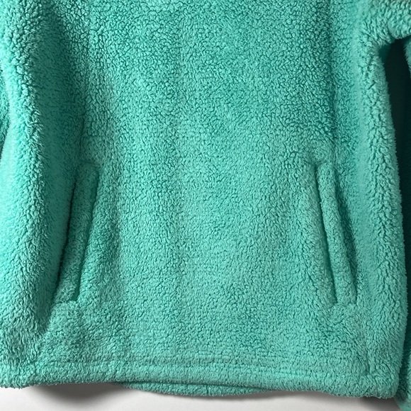 The North Face Jacket Girls Size 10/12 Mint Green Soft Warm High or Low Collar - Picture 4 of 11